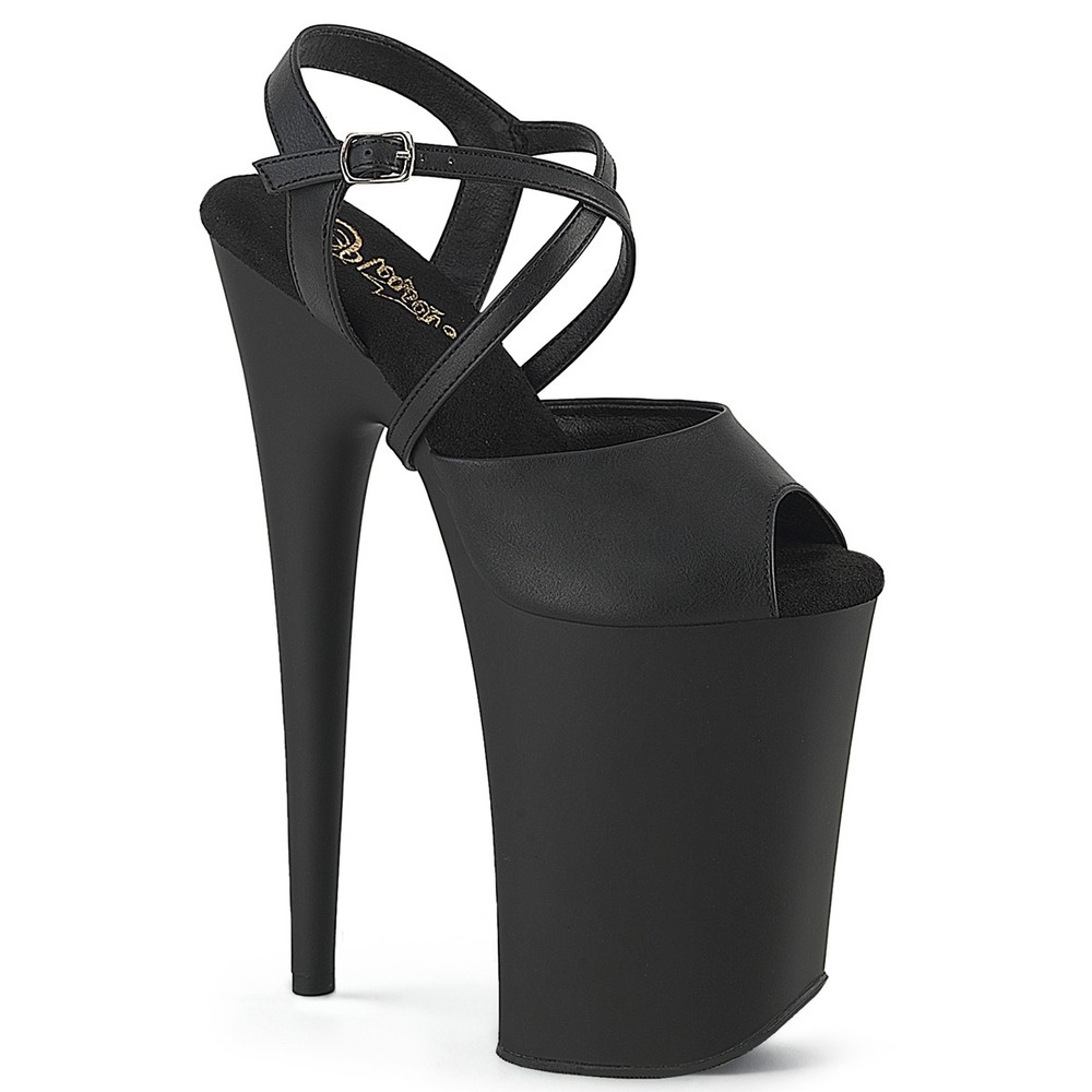 Pleaser - INFINITY924 KnöchelriemenSandale, Poledance Schuhe - Schwarz